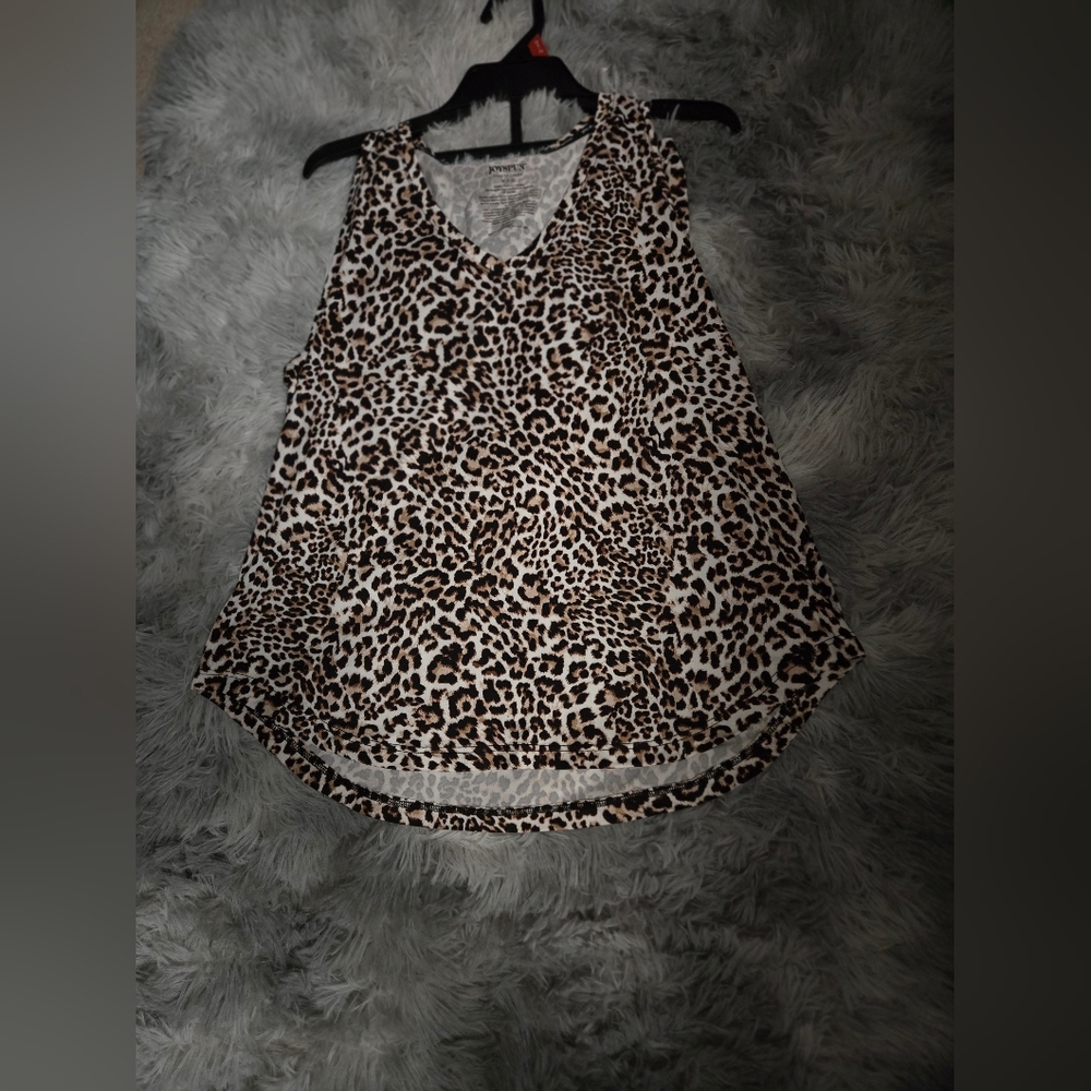 Animal Print Top and Bottom PJs Medium